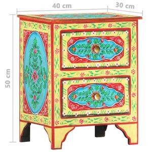 Ručně malovaný noční stolek Earths | 40x30x50 cm