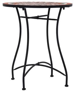 Mozaikový bistro stolek hnědý 60 cm keramika