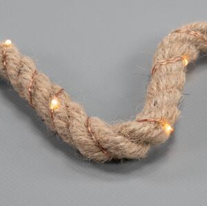 Vánoční dekorace hvězda, 15 LED, teplá bílá