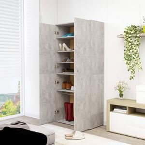 Botník Arina - betonově šedý | 80x39x178 cm