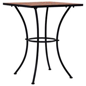 Mozaikový bistro stolek terakotový 60 cm keramika