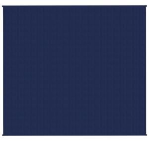 Zátěžová deka modrá 200 x 230 cm 13 kg textil