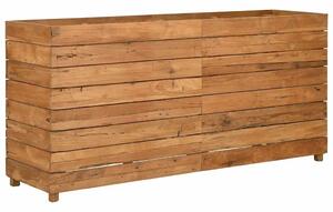 Vyvýšený záhon 150x40x72 cm recyklované teakové dřevo a ocel