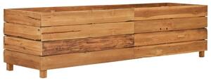Vyvýšený záhon 150x40x38 cm recyklované teakové dřevo a ocel