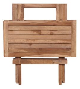 House Nordic skládací venkovní stolek z teaku 50x50cm Bilbao (Konferenční stolek z teaku\n50x50xh50cm)