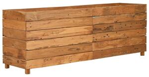 Vyvýšený záhon 150x40x55 cm recyklované teakové dřevo a ocel