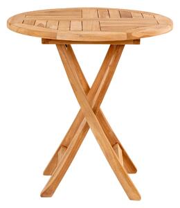 House Nordic Jídelní stůl Oviedo z teakového dřeva (Jídelní stůl z teakového dřeva Ø70x75cm)