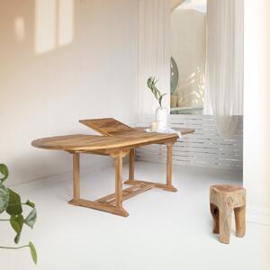 House Nordic Jídelní stůl z teakového dřeva Salamanca (Rozkládací jídelní stůl z teakového dřeva)