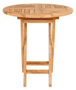 House Nordic Odkládací stolek z teakového dřeva, přírodní, Ø70x75 cm (Přírodní)
