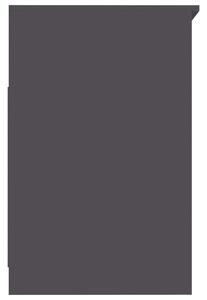 Komoda Transfer se zásuvkami - šedá vysoký lesk | 40x50x76 cm