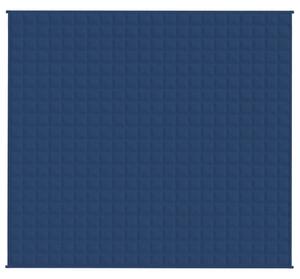 Zátěžová deka modrá 200 x 220 cm 13 kg textil