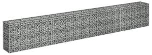 Gabionový vyvýšený záhon pozinkovaná ocel 360 x 30 x 60 cm