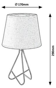 Rabalux 2774 Blanka stolní lampa, černá