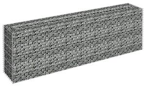 Gabionový vyvýšený záhon pozinkovaná ocel 180 x 30 x 60 cm