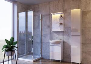 Kingsbath Draco 55 koupelnové zrcadlo s poličkami a osvětlením