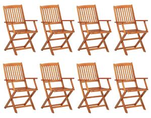 9dílný zahradní jídelní set 180x90x75 cm masivní akáciové dřevo