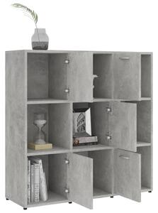 Knihovna Oven - betonově šedá | 90x30x90 cm