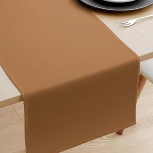 Goldea běhoun na stůl 100% bavlněné plátno - skořicově hnědý 20x140 cm