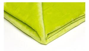 Světle zelená mikroplyšová deka My House, 150 x 200 cm