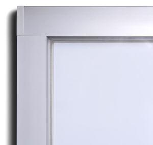 Interiérová informační vitrína 9 x A4 - plechová záda, hliník