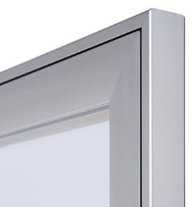 Interiérová uzamykatelná informační vitrína 8 x A4, protipožární, hliník