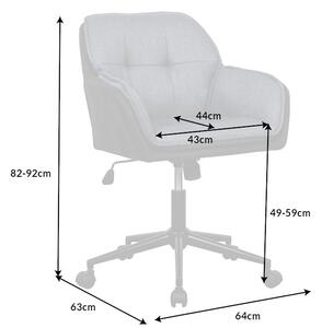 Kancelářská židle LOUNGE - antracitová