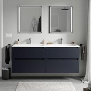 Koupelnová skříňka VIREO 160 cm s umyvadlem z minerálního odlitku CREAM - možnost volby barvy
