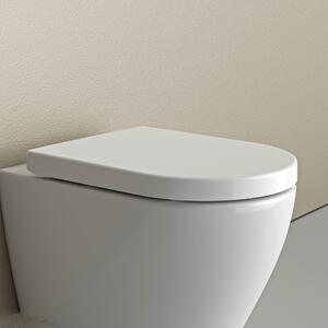 WC prkénko s integrovaným dětským sedátkem U1006Funkce Soft-close - bílá lesklá