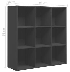 Knihovna Bieber - černá | 98x30x98 cm