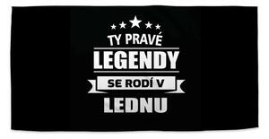 Sablio Ručník Ty pravé legendy se rodí v lednu - 30x50 cm