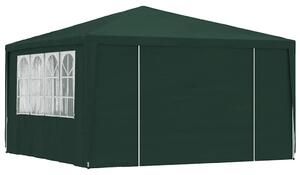 Profesionální party stan s bočnicemi 4x4 m zelený 90 g/m²