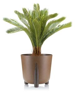 PLASTOVÝ KVĚTINÁČ MOSS ECO 25X26 CM HNĚDÁ