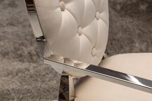 Židle BARROCK s opěrkou - béžová