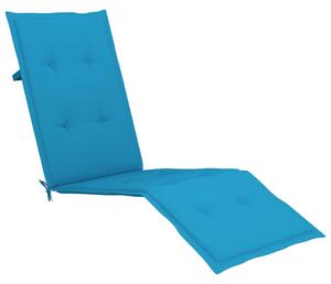 Poduška na polohovací židli modrá (75+105) x 50 x 4 cm
