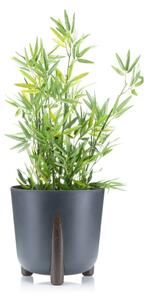 PLASTOVÝ KVĚTINÁČ MOSS ECO 28X30 CM ANTRACITOVÁ