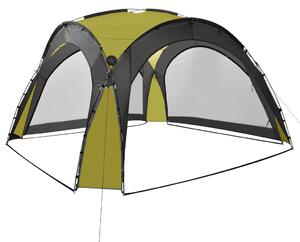 Party stan s LED světly 4 boční stěny 3,6 x 3,6 x 2,3 m zelený