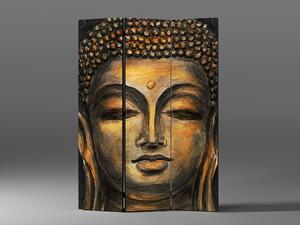 Liox Paraván zlatá hlava Buddhy Rozměr: 135 x 180 cm