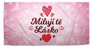 Sablio Ručník Miluji tě, lásko - 30x50 cm