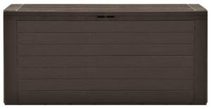 Zahradní úložný box hnědý 116 x 44 x 55 cm