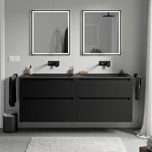Koupelnová skříňka VIREO 160 cm s umyvadlem z minerálního odlitku CREAM - možnost volby barvy