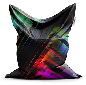Sablio Sedací vak Classic Černé pruhy - 150x100 cm