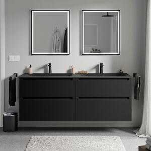Koupelnová skříňka VIREO 160 cm s umyvadlem z minerálního odlitku CREAM - možnost volby barvy