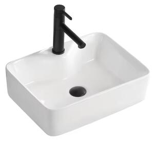 Erga Ryann, umyvadlo na desku 485x370x135 mm, bílá lesklá, ERG-V03-YT-037-WH