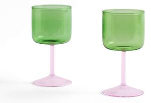 HAY - Tint Wine Glass Set of 2 Green/ PinkHAY - Lampemesteren