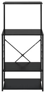 Skříňka na mikrovlnku černá 60 x 39,6 x 123 cm kompozitní dřevo