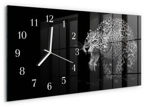Skleněné hodiny horizontální Jaguár zsppb-60x30-00295267