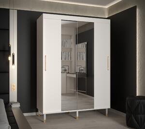 Šatní skříň Abi Calipso T1 Barva korpusu: Bílá, Rozměry: 180 cm, Dveře: Bílá + zrcadlo