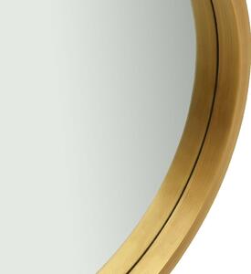 Nástěnné zrcadlo Mission s popruhem - 60 cm | zlaté