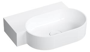 Omnires Ovo M+ umyvadlo 55x38 cm oválné na pult bílá lesk OVO555UWLBP