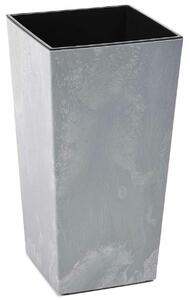 PLASTOVÝ KVĚTINÁČ PORTO 68X35X35 CM IMITACE BETONU ŠEDÁ